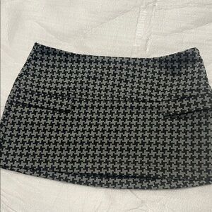 Charlotte Russe Black and Gray Mini Skirt